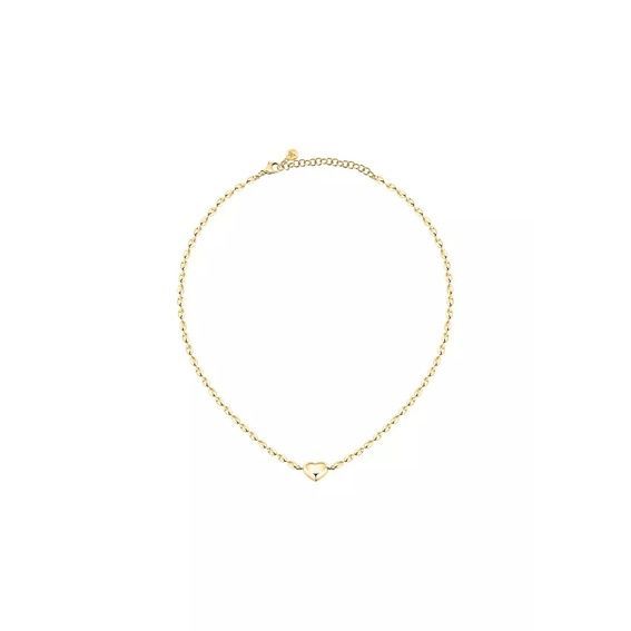 Morellato Intrecci Gold Tone Steel Necklace With Heart Symbol SAZC06 For Women