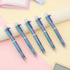 Creative Cute Cartoon Multicolor 6-in-1 Colors Press Ballpoint Pen Writing Ink Pen Office School Stationery Supplies