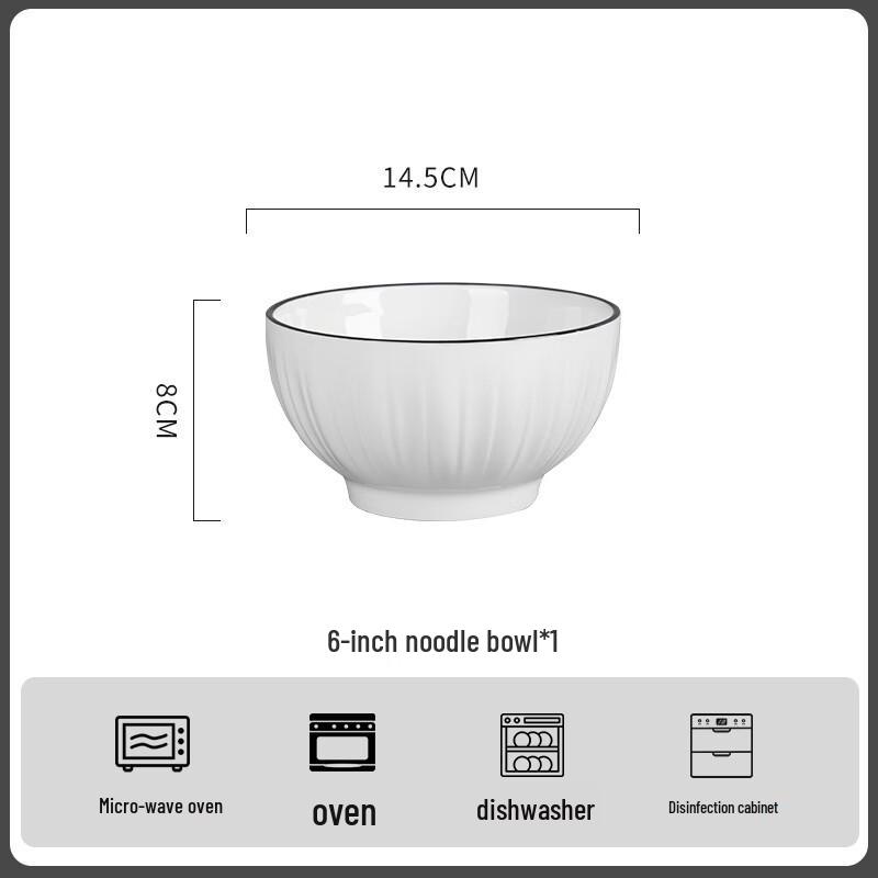 Lin Pan Embossed Ceramic Bowl Set