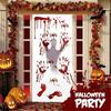 Halloween Wall Doors Windows Stickers Blood Handprint Footprint Skull Pattern Halloween Party Scene Decor Supplies Horror Props