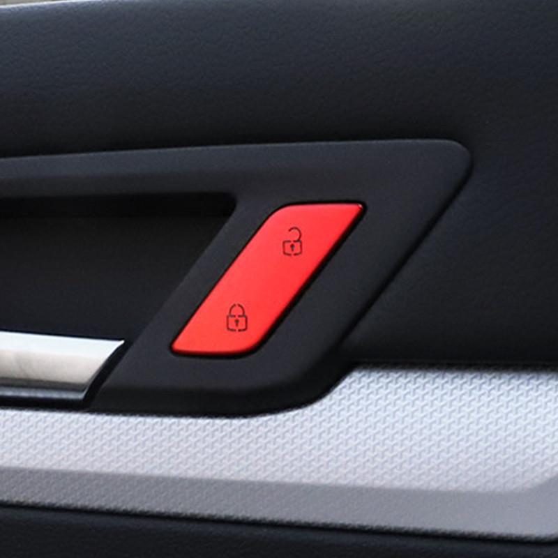 Car Styling Door Unlock Button Switch Cover Trim Sticker Fit For Volkswagen VW Golf 8 MK8 2020-2021 Auto Interior Accessories