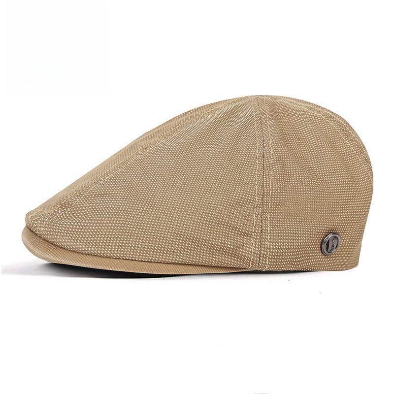 Unisex Breathable Mesh Flat Cap Spring Summer Ivy Cap Retro British Style Beret Casual Cabbie Hat Duckbill Cap