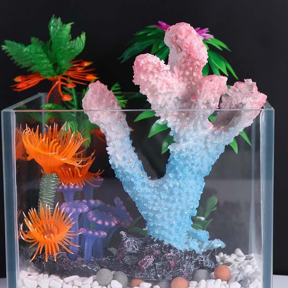 Fake Underwater for Fish Tank Decor Resin Reef Rock Coral Reef Aquarium Ornaments Aquatic Plants