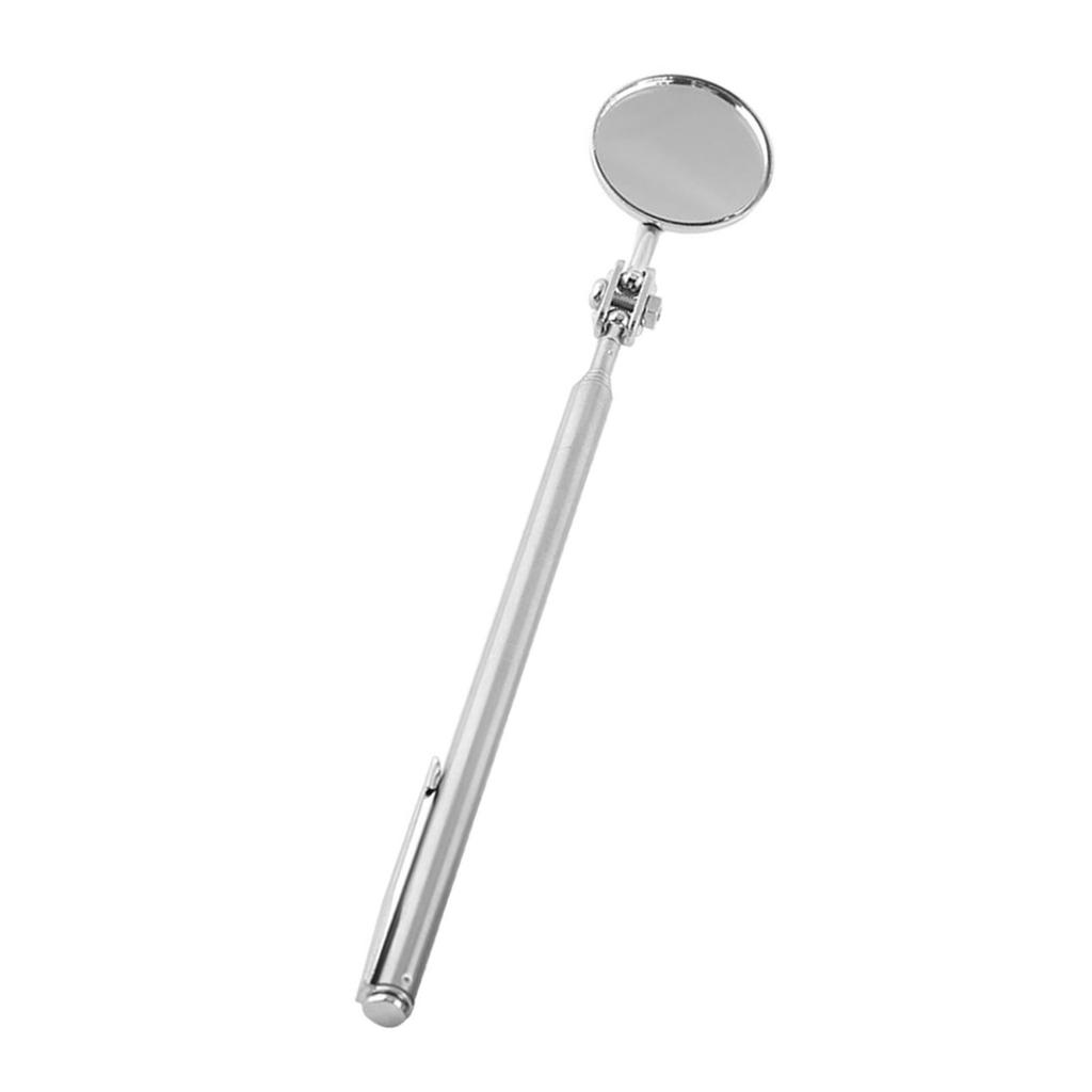 Car Telescopic Inspection Mirror Extending Detection Round Lens Hand Tool 30*600mm Pen Clip