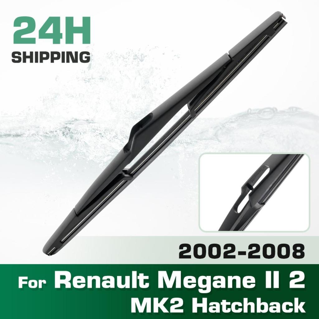 Rear Windshield Wipers Blades,Premium All-Season Wiper Blades Replacement For Renault Megane II 2 MK2 Hatchback 2002-2008