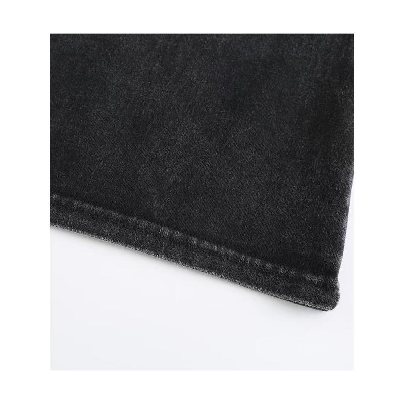 European Size Men's Distressed Washed Cotton T-Shirt with Bible Verse 'I FEAR NO EVIL' - Retro Faith Suitable for Daily Wear, Church Events & Gifts