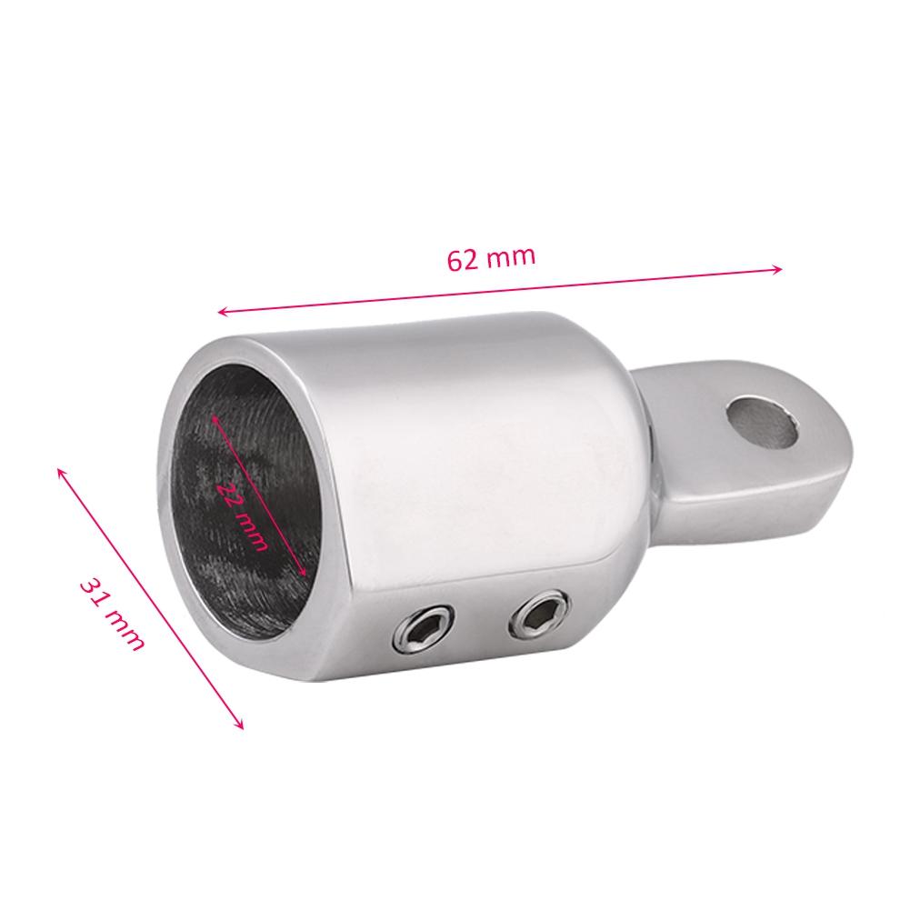 7Celsius8inch 22mm Stainless Steel Eye End for Boat Bimini Top Fitting Hardware