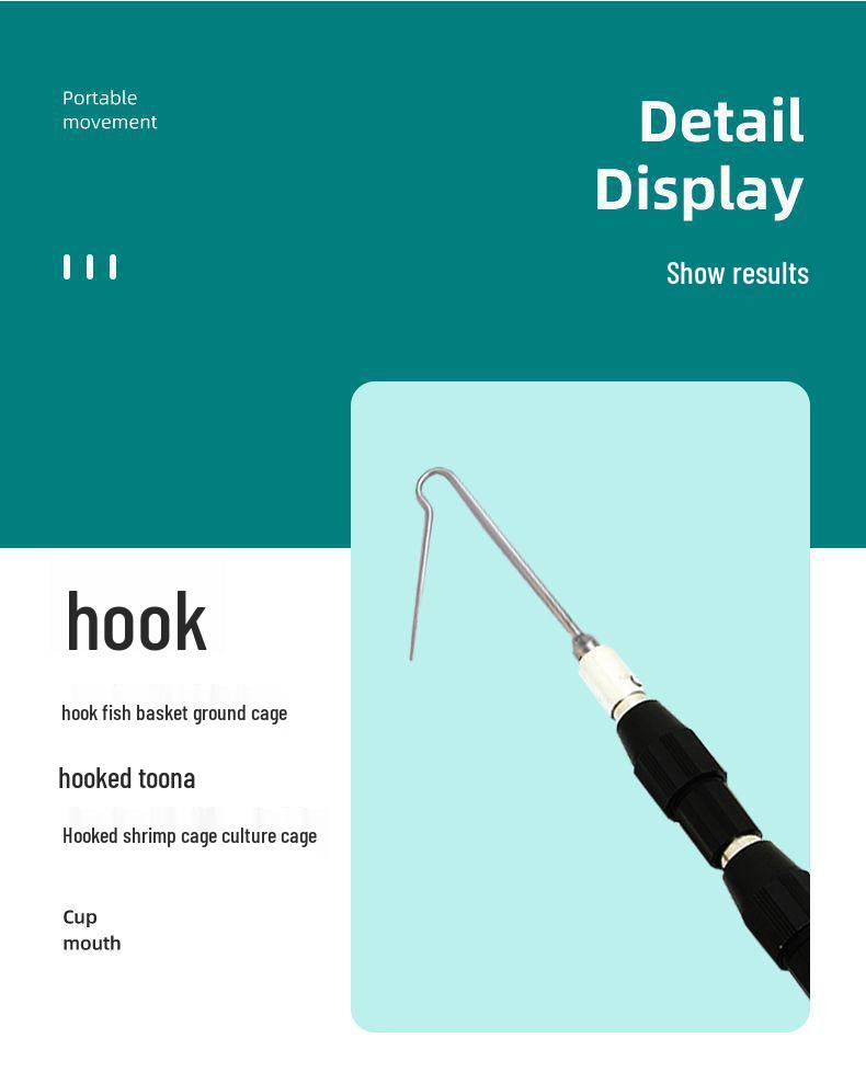 Telescopic Stainless Steel Fruit Picking Pole, Retractable & Super Hard for High-Altitude Toona Sinensis Harvesting