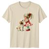 Girl And Dog Watercolor Pets Dogs Unisexs TShirt Unisexs Tee Animal Graphic