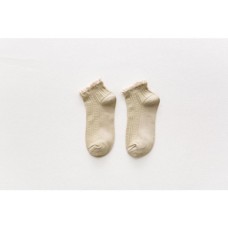 Female Summer Thin Fashionable New Lovely Lace Student Short Tube Socks
