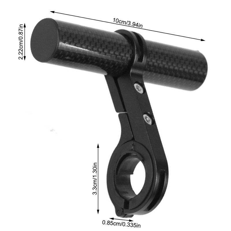 Mountain Bike Handlebar Extender Handle Bar Cellphone Speed Meter Extension Bracket Outdoor Frame Accessories Carbon Fiber