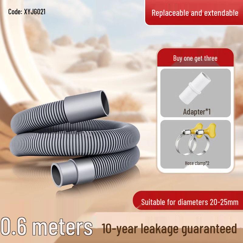 Universal Washing Machine Drain Hose Extension - Soft, All-Purpose for Automatic Drum & Pulsator Models