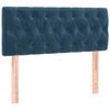 VidaXL Tête de Lit Meuble de Chambre à Coucher Accessoire de Lit Simple Tête de Cadre de Lit Intérieur Bleu Foncé 90x7x78/88 346324
