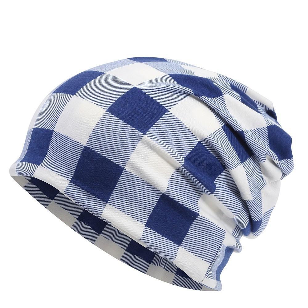 

Trendy Windproof Cap With Cotton Blend For Unisex Casual Use Blue White