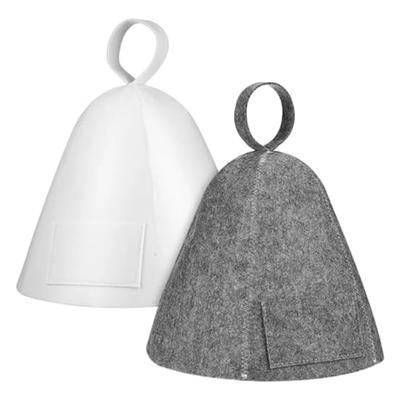 Sombrero de Fieltro Ruso para Ducha y Sauna Transpirable Accesorio de Sauna Esenciales de Sauna Sombrero de Protección contra el Calor Diseño Transpirable