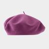 Solid Color Wool Beret Girls Winter Versatile Bud Hat Japanese Literary and Retro Painter Hat