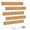 8Pcs Self Adhesive Corkboards for Wall, Long Cork Board Strips Frameless Cork Board Strips for Kitchen Office Display