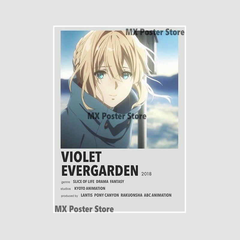 Demon Slayer White Paper Poster Classic Japan Anime Series Art Cartoon Painting Sticker for Home Bar Art Wall Decorative Mural