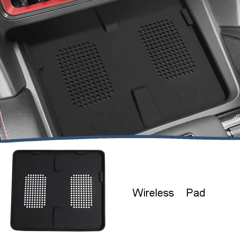 For BYD Shark 2025 Center Console Armrest Storage Box Car Tray Organizers Wireless Mat Cup Holder Protective Cover Accessories