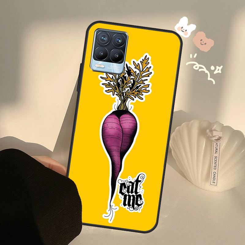 Sexy houby mrkev ovoce Pro OnePlus 10 Pro 9 Pro 8T Nord2 9R Pouzdro Pro Realme GT 2 Pro 7 8 GT Neo2 9i 8i C21 Coque