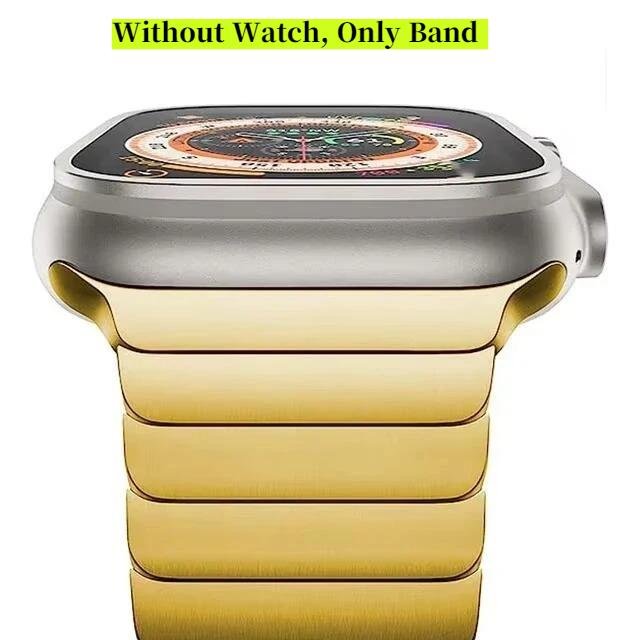 Luxury Stainless Steel Strap For Apple Watch Series11 10 46mm 45mm 41mm 38 42 44 40mm Link Bracelet Iwatch Ultra3 2 49mm Metal T