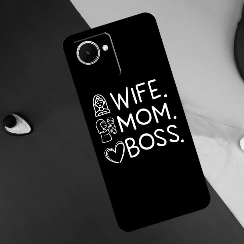 Wife Mom Boss For Realme C55 C71 C75 C67 C63 C51 C61 C53 C35 C65 11 12 13 14 15 Pro Plus GT6 GT7 Pro Case