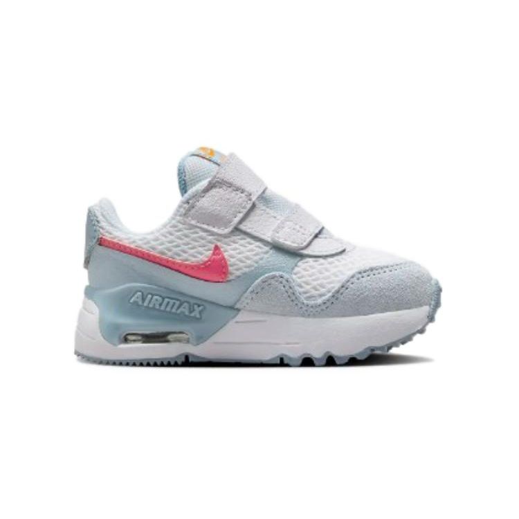 Nike Air Max SYSTM TD White Pinksicle Baby Sneakers Blue-Tint Light-Armory-Blue DQ0286-113
