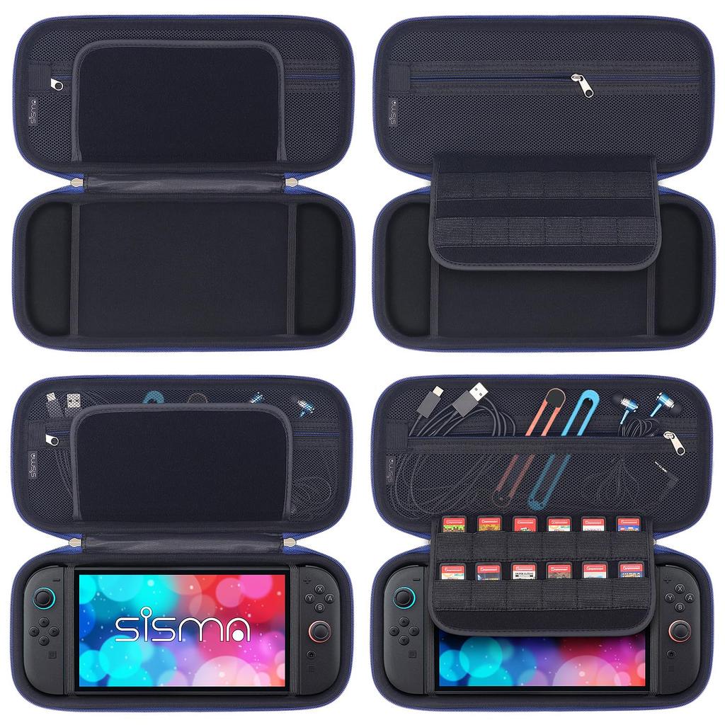 sisma Slim Case for Switch Protective Blue 2, Semi-Hard Case, Case, Shockproof, Slim,