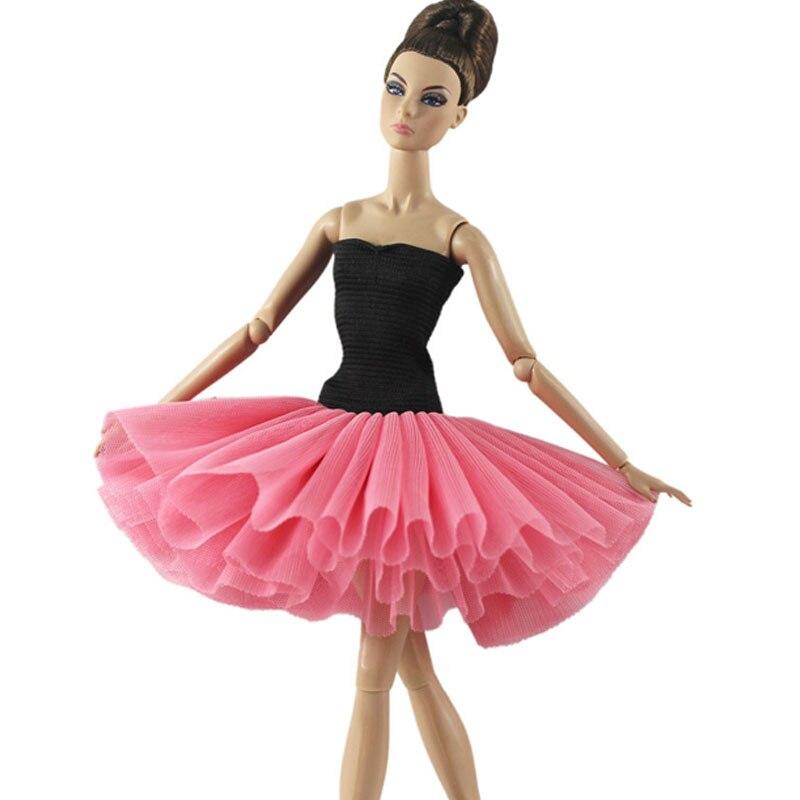 Mode Puppe Kleidung Für Barbie Puppe Tutu Kleid Off-schulter Ballett Kleider Für Barbie Outfits 1/6 Puppen Zubehör