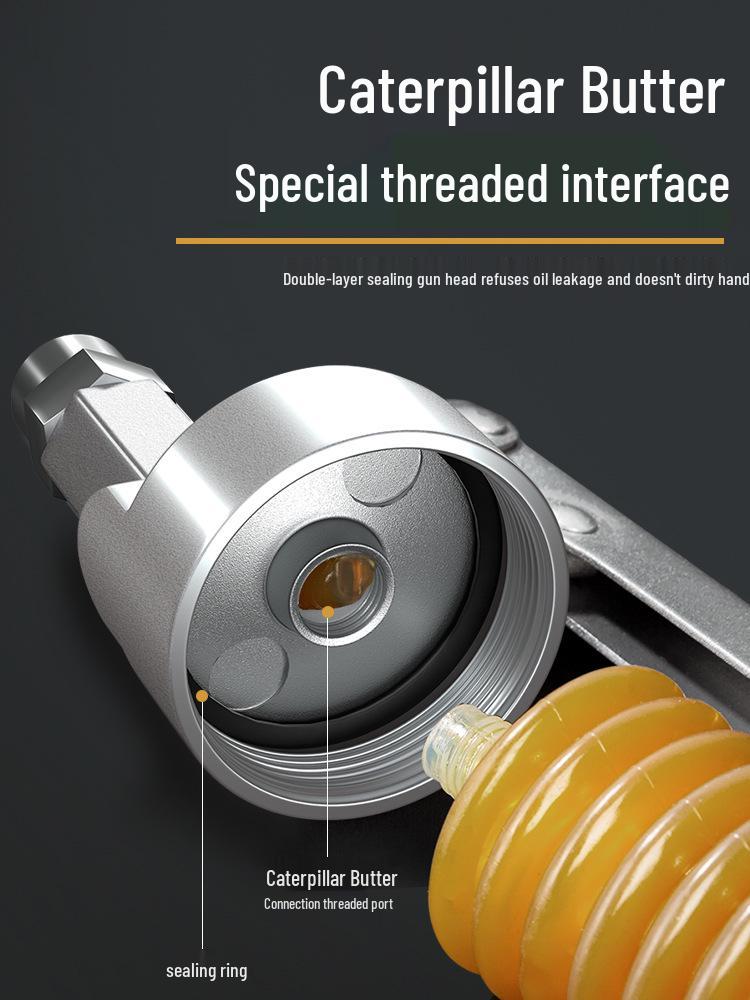 High-Pressure Dual Rod Grease Gun for Forklift & Excavator