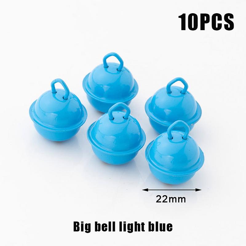 10 szt. 22 mm Kolorowe Malowane Dzwonki Jingle Metalowe Okrągłe Mini Dzwoneczki Ozdoby Dekoracje Wisiorki na Boże Narodzenie Rękodzieło DIY