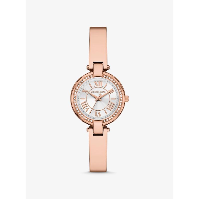 

Женские часы-браслет Michael Kors Mini Laney с покрытием цвета розового золота MKO1111 розового золота