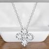 Pendant with Link Chain, Floral Shape Necklace for Women & Girls