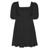 Square Collar Puff Sleeve White Short Dress Women Backless Sexy Dresses Female Slim Summer 2026 Robes Lace-up Loose Dress 28114