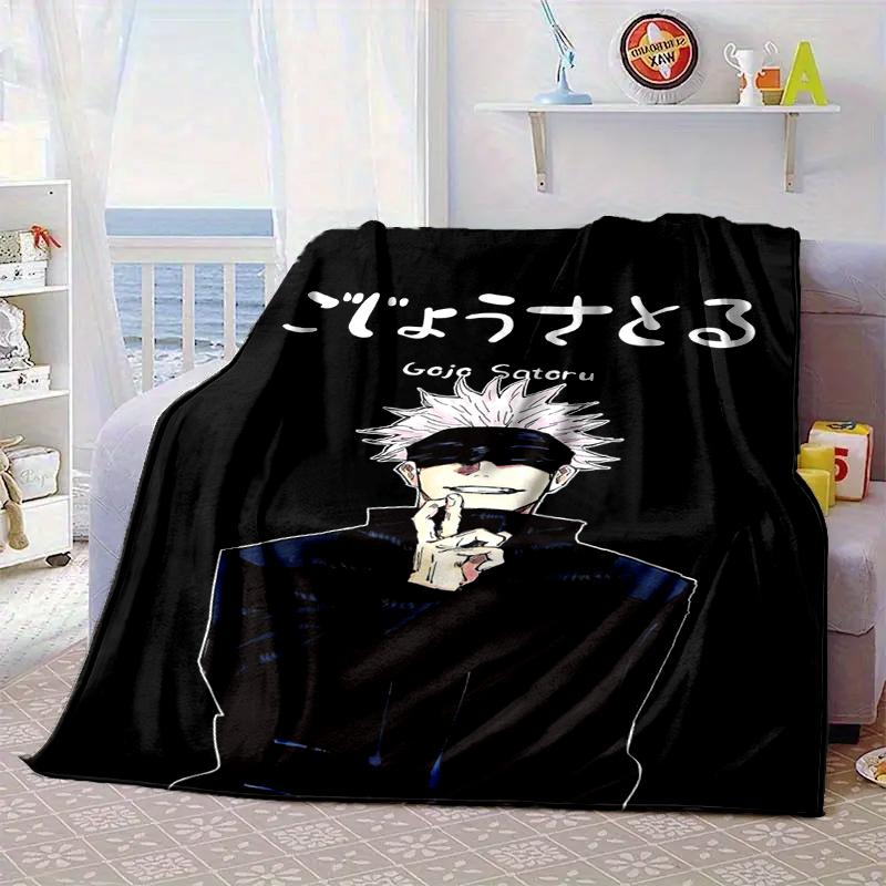 Jujutsu Curse Battle Blanket Flannel Blanket for bed, sofa, Camping, Hiking, Picnic Essentials, gift for family Fan gifts