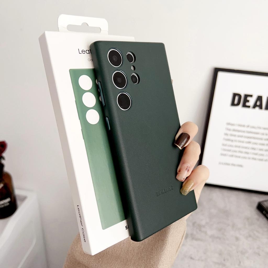 Suitable for Samsung S24ultra Mobile Phone Case Official Website Same S22 Leather Protective Case S23 Full Inclusive Ultra Thin Anti Fall Case