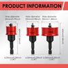 3PCS Hole Saw Set M42 HSS Bi-Metal 20,25,32MM Hex Shank Impact Hole Cutter Set for Drilling Thin Metal,Stainless Steel,Mild Stee