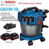 Bosch GAS18V-10L Cordless Industrial Wet/Dry Vacuum Cleaner CN plug (adapter included)