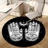 Fortune Teller Round Rug Nonslip Area Rug Office Chair Mat Carpet For Living Room Bedroom Home Decor