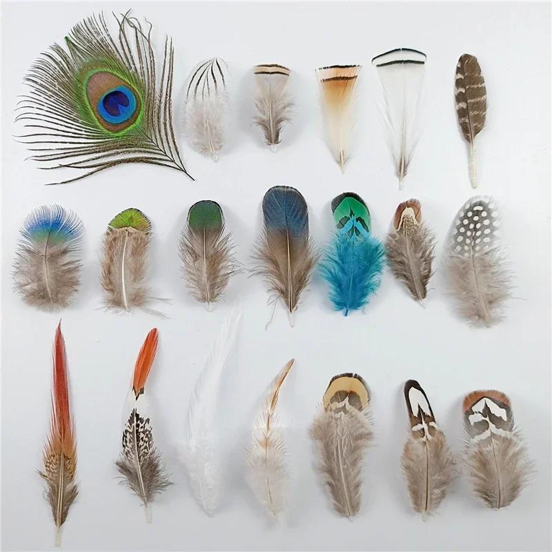 Natural Pheasant Feathers Peacock Feather Eagle Small Plume Handicraft Accessories Jewelry Creation Holiday Decoration