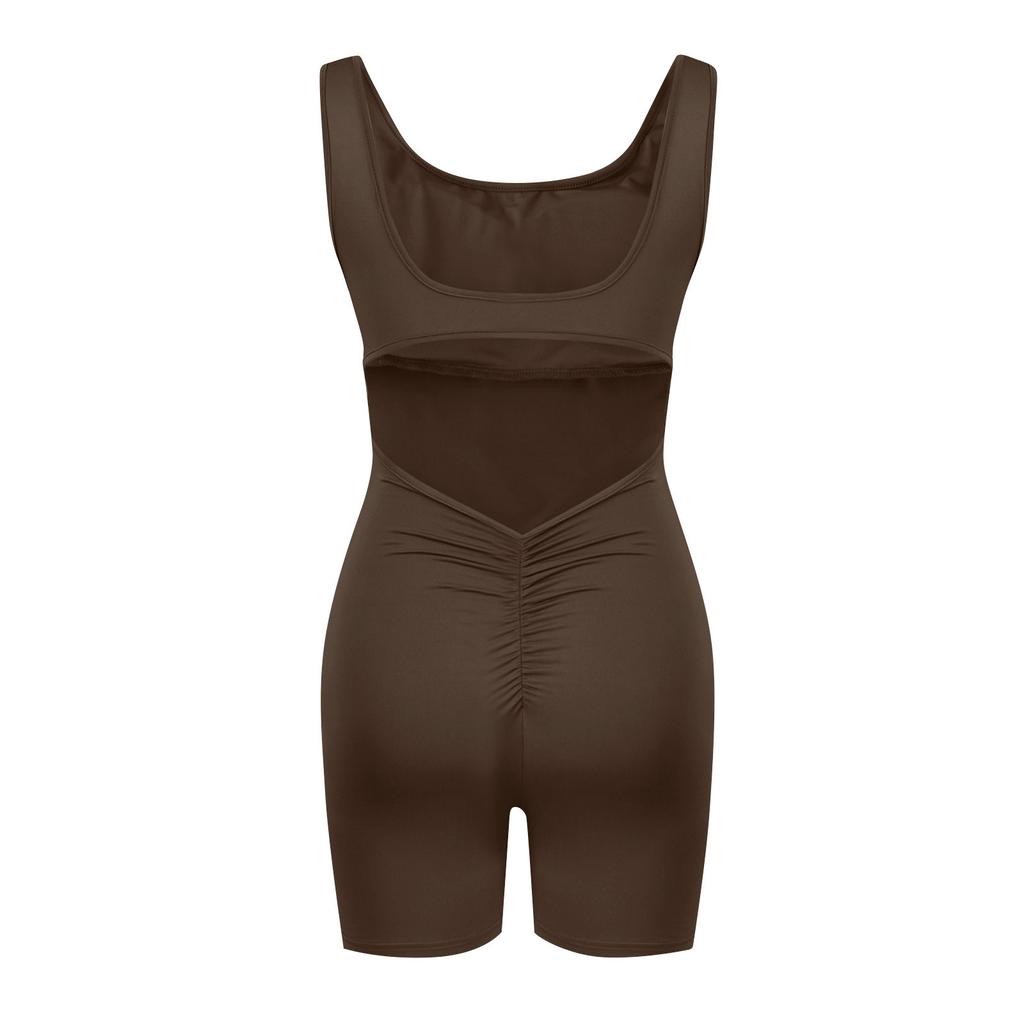Women's Jumpsuit Sexy Backless Jumpsuit Shorts Sleeveless
