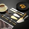 Stainless Steel Cake Spatula and Serrated Bread Knife Set with Mooncake Knife, Forks, and Triangle Shovel