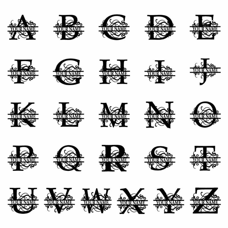 Multipurpose Letters Sign Wrought Iron Decor Ornament Crafts Supplies for Indoor Outdoor Garden Yard Decoration Gift