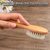 Wooden Handle Brush Baby Hair Brush Newborn Hair Brush Infant Comb Head Massager