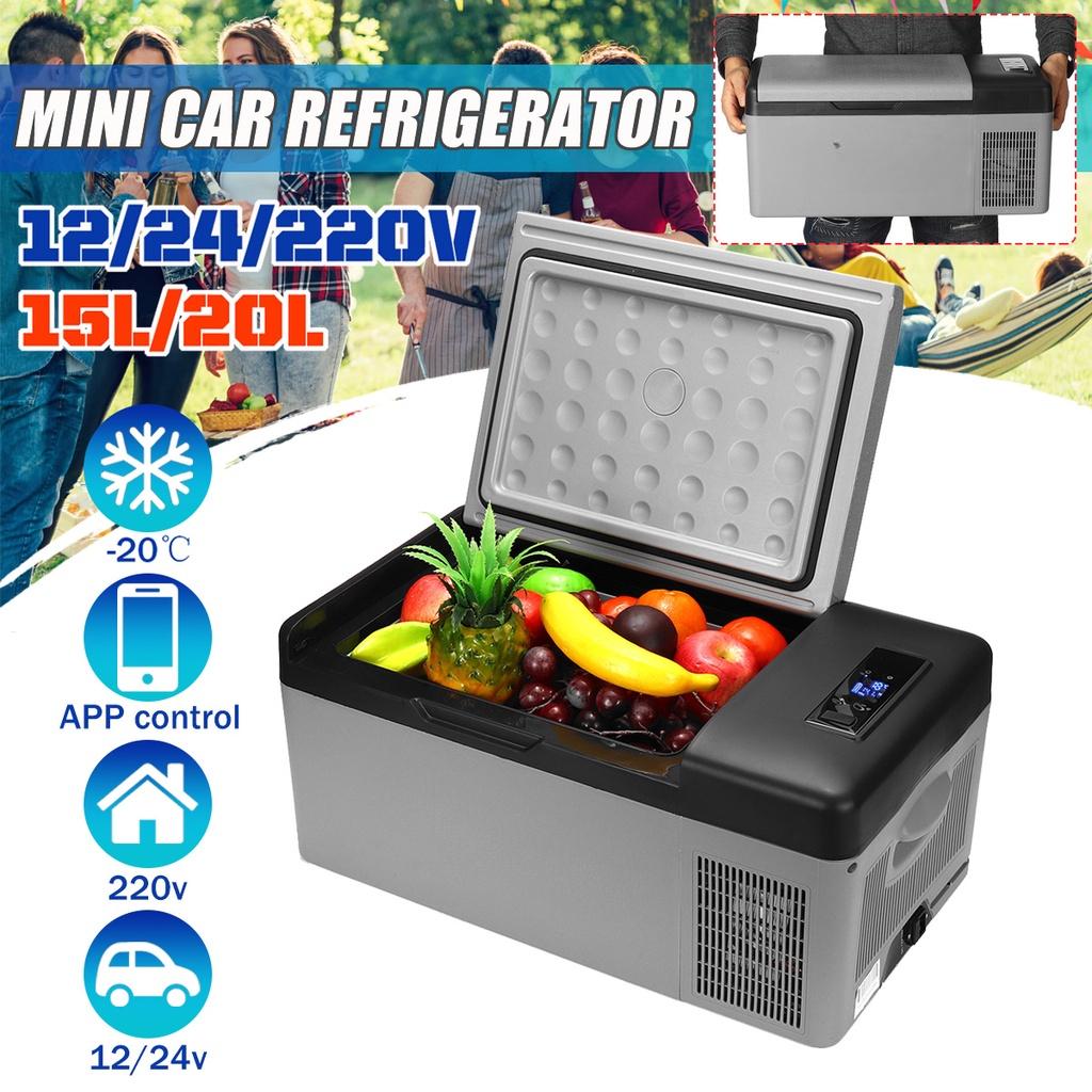 DC12/24V Freezer Cooler Auto 15L/20L Mini Fridge Compressor Quick Refrigeration For Home Picnic Icebox Portable Car Refrigerator