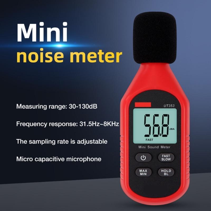 Portable Noise Level Tester Decibel Meter for Household Use for Monitoring Sound Level and Reducing Noise Pollution