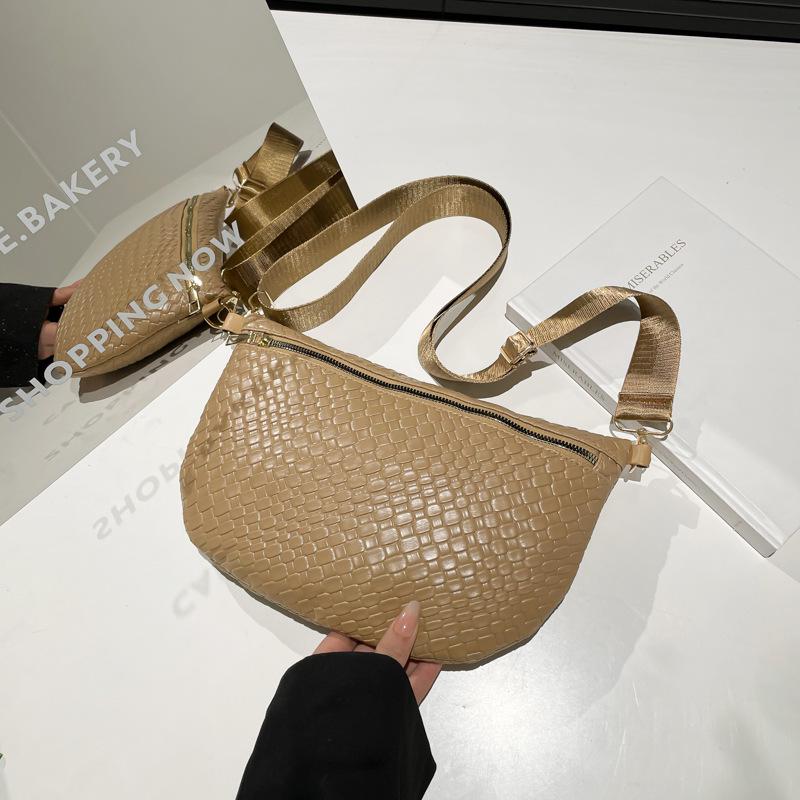 

Women s 2025 Retro Woven Crossbody Chest & Waist Bag - Chic Summer Design