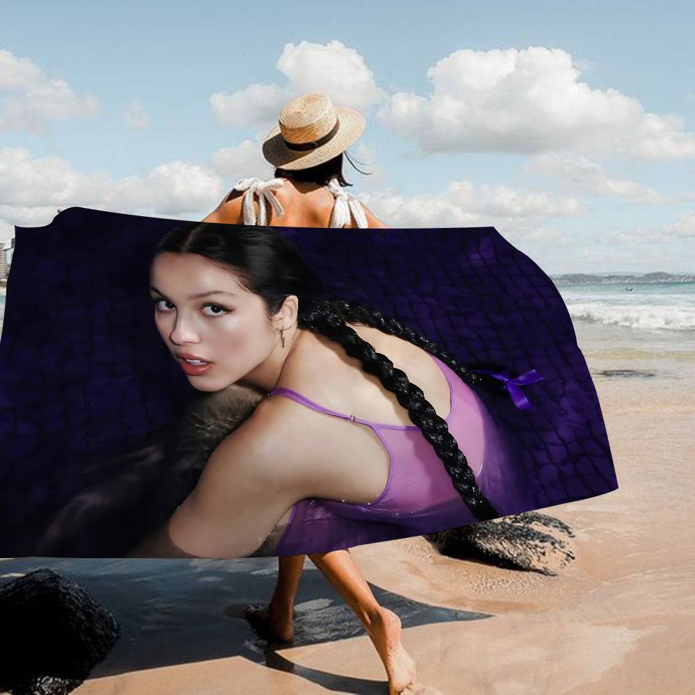 Singer O-Olivia R-Rodrigo Beach Towel Colorful Bath Towels Girl Microfiber Quick Dry Sand Free Beach Yoga Spa Gym Pool