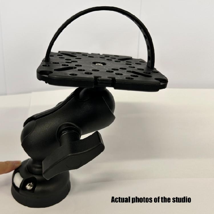 Fish Finder Mount Plate Rotating Fish Finder Supporter 360 Degree Swivels Base Mount Marine Kayak Fish Finder Mount Base