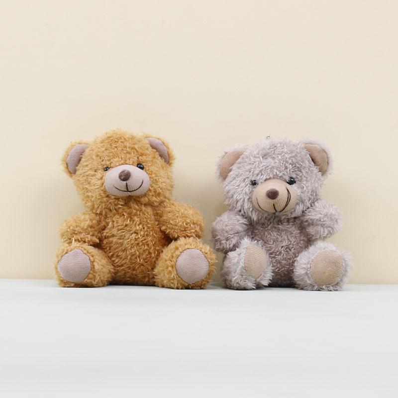 Bear Keychain Teddy Cute Cartoon Children Backpack Decorative Pendant Plush Doll